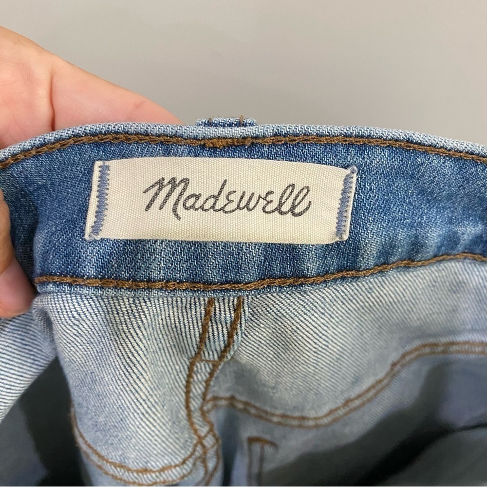 MADEWELL The High-Rise Slim Boyjean in Raebrook Wash Eco Edition Size 24 Petite - Picture 10 of 12